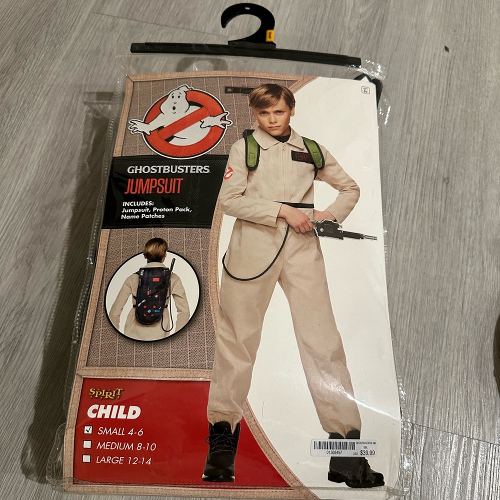 Spirit Ghostbusters Kids Jumpsuit Costume - Tan and Black